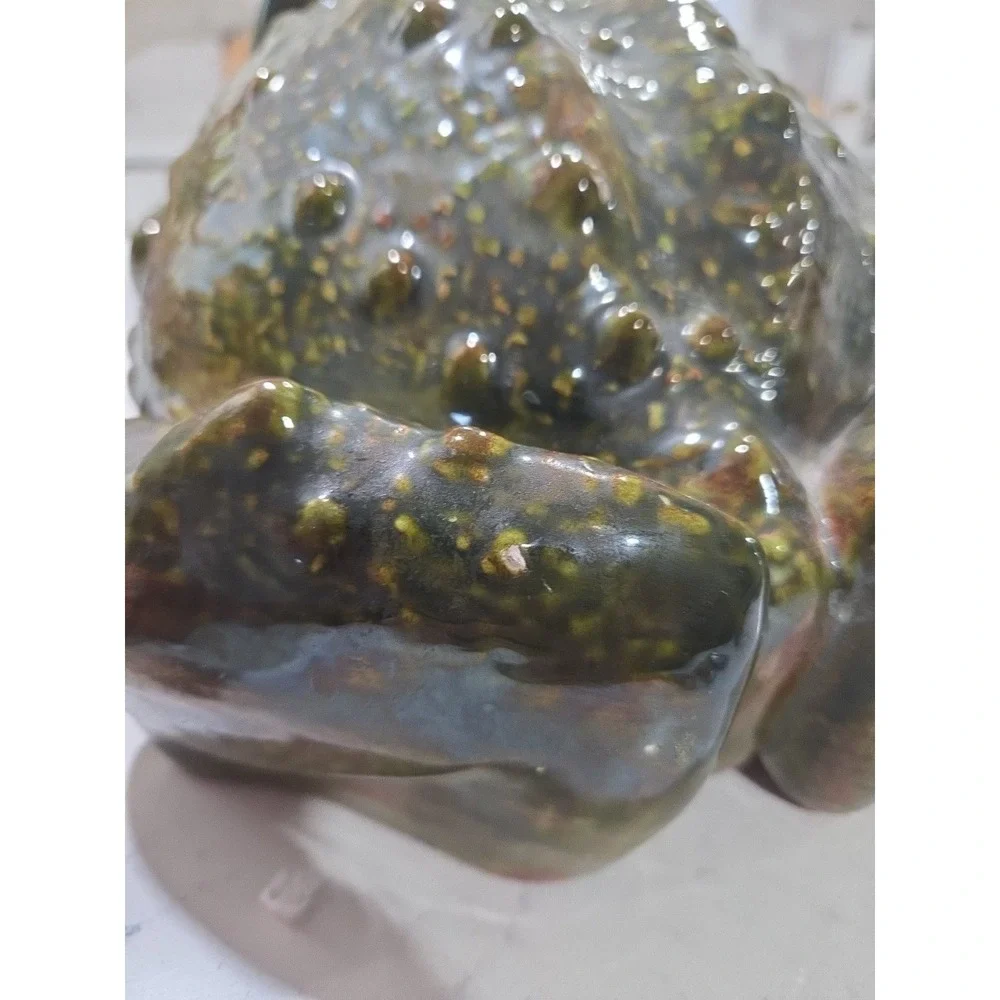 Arnels Jumbo XL Ceramic Frog Garden Frog Toad-Extra Large Vtg, 14